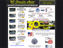 Tablet Screenshot of kcclassicauto.com